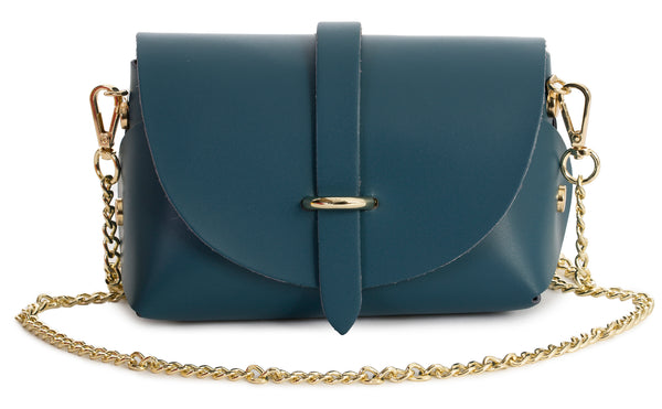 LIATALIA Womens Mini Small Genuine Leather Shoulder Clutch Party Handbag Purse - CORIN