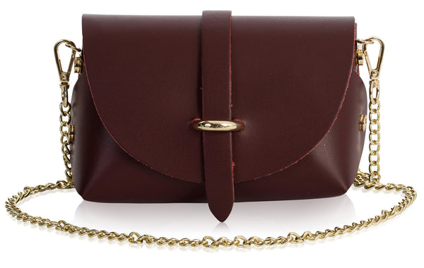 LIATALIA Womens Mini Small Genuine Leather Shoulder Clutch Party Handbag Purse - CORIN