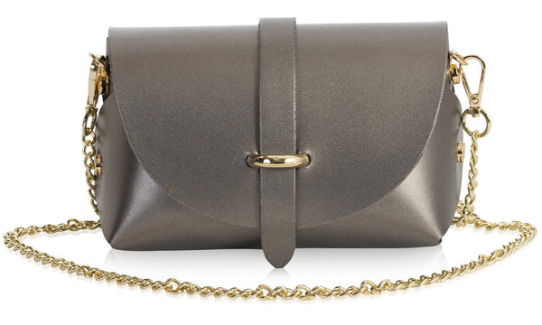 LIATALIA Womens Mini Small Genuine Leather Shoulder Clutch Party Handbag Purse - CORIN